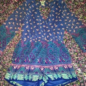 Chiffon Bell Sleeve Romper